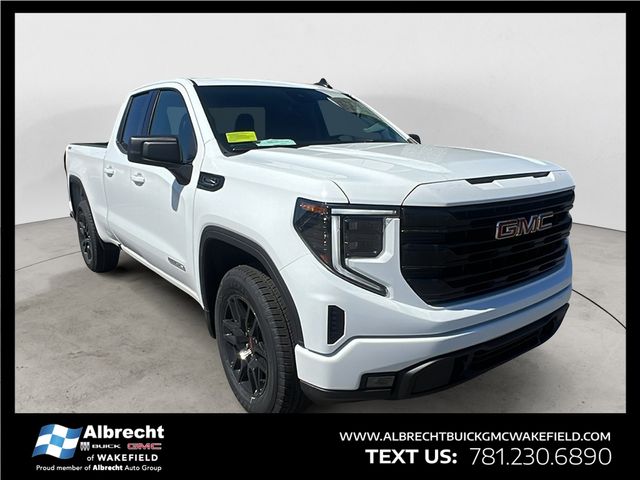 Summit White 2026 GMC Sierra 1500 Elevation Standard Double Cab 4WD Pickup Truck Four-Wheel Drive 8-Speed Automatic