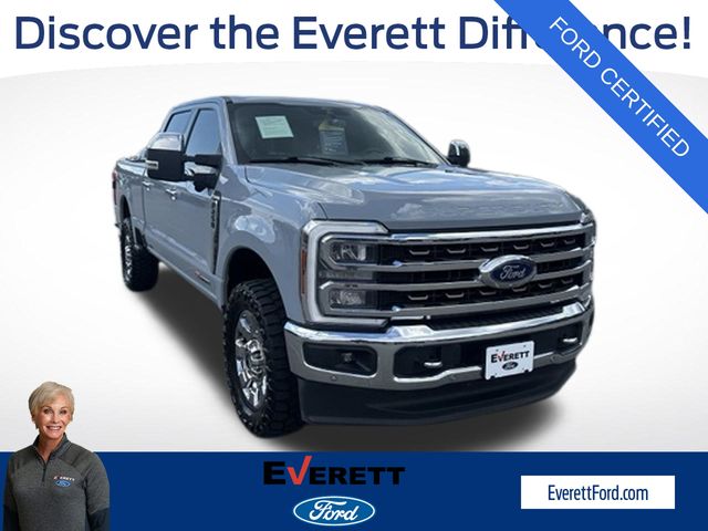 Gray Metallic 2024 Ford F-250 Super Duty Pickup Truck Four-Wheel Drive Automatic