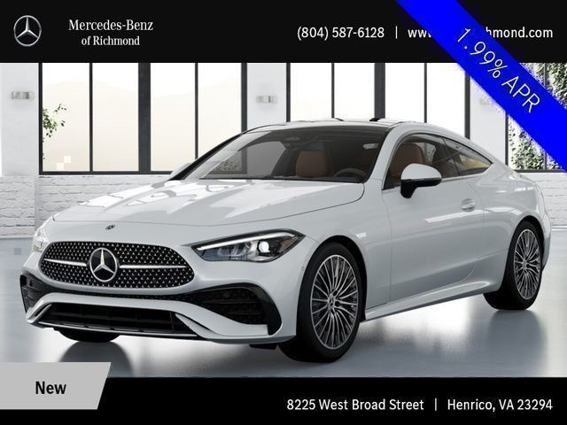 Moonlight White 2026 Mercedes-Benz CLE 300 4MATIC Coupe All-Wheel Drive 9-Speed Automatic