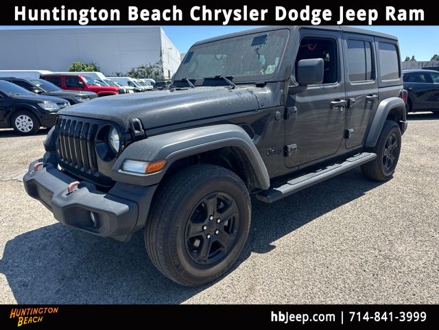 Black Clearcoat 2023 Jeep Wrangler Sport S 4-Door 4WD SUV / Crossover Four-Wheel Drive 8-Speed Automatic
