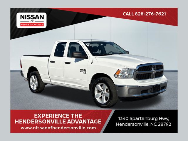 Bright White Clearcoat 2024 RAM 1500 Classic SLT Quad Cab 4WD Pickup Truck Four-Wheel Drive 8-Speed Automatic