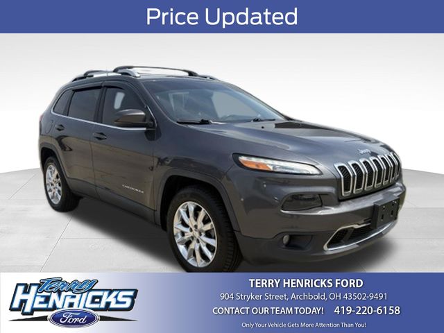 Gray (Granite Crystal Metallic Clearcoat) 2016 Jeep Cherokee SUV / Crossover Front-Wheel Drive 9-Speed Automatic