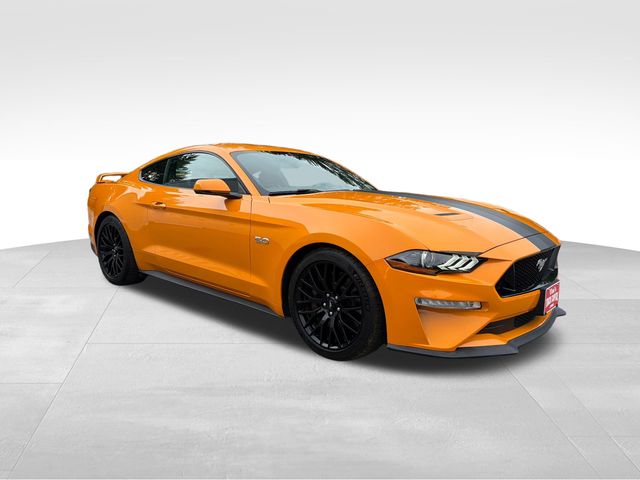 Orange 2019 Ford Mustang Coupe Rear-Wheel Drive Automatic