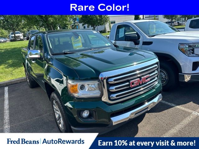 Emerald Green Metallic 2015 GMC Canyon Pickup Truck Four-Wheel Drive 6-Speed Automatic