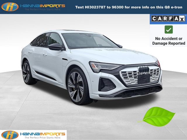 Glacier White 2024 Audi Q8 e-tron Sportback quattro Prestige S line AWD Sedan All-Wheel Drive 1-Speed Dual Clutch