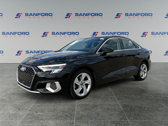 Brilliant Black 2023 Audi A3 40 TFSI Premium FWD Sedan Front-Wheel Drive 7-Speed Automatic