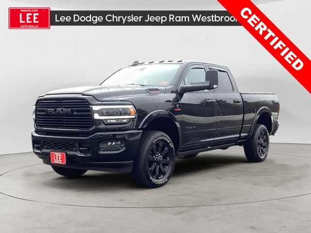 Diamond Black Crystal Pearlcoat 2022 RAM 2500 Laramie Crew Cab 4WD Pickup Truck Four-Wheel Drive 6-Speed Automatic