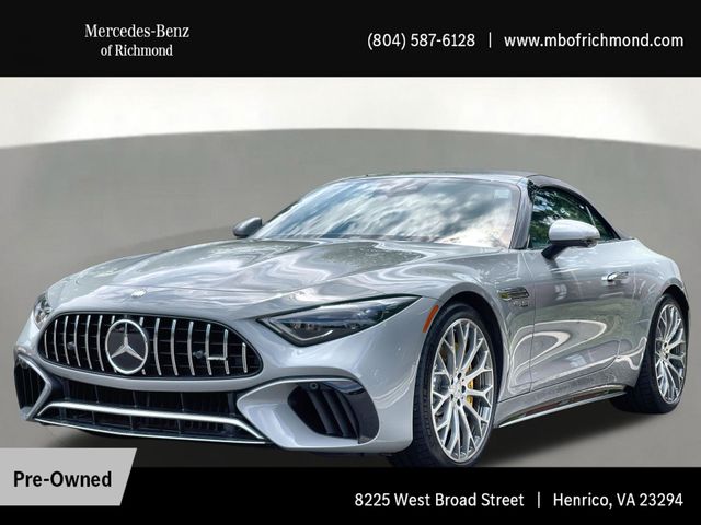 MANUFAKTUR Alpine Gray 2023 Mercedes-Benz SL-Class AMG SL 63 4MATIC Convertible All-Wheel Drive 9-Speed Automatic