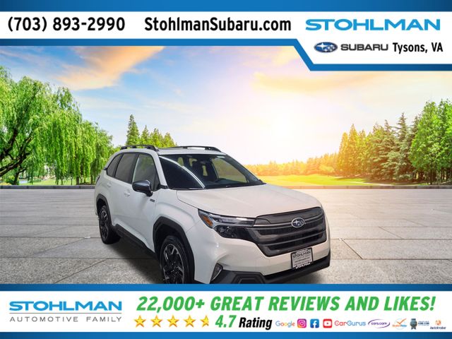Crystal White Pearl 2026 Subaru Forester Hybrid Limited AWD SUV / Crossover All-Wheel Drive Continuously Variable Transmission