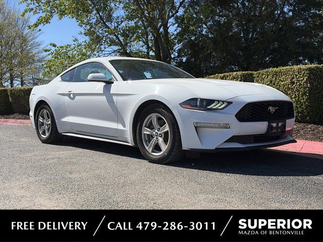 Oxford White 2021 Ford Mustang EcoBoost Coupe RWD Coupe Rear-Wheel Drive Automatic