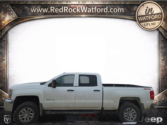 Summit White 2018 Chevrolet Silverado 3500HD Work Truck Crew Cab 4WD Pickup Truck Four-Wheel Drive 6-Speed Automatic Overdrive