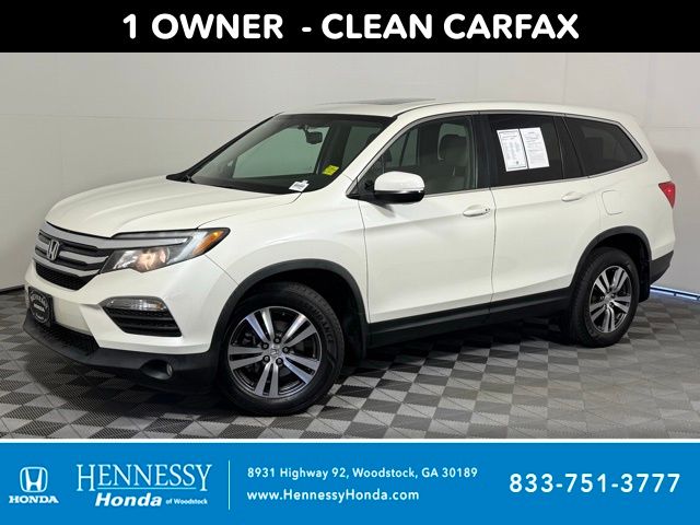 Diamond White 2016 Honda Pilot EX-L AWD SUV / Crossover All-Wheel Drive 6-Speed Automatic