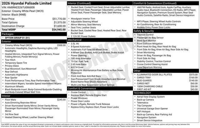 New 2026 Hyundai Palisade For Sale in Indianapolis, IN