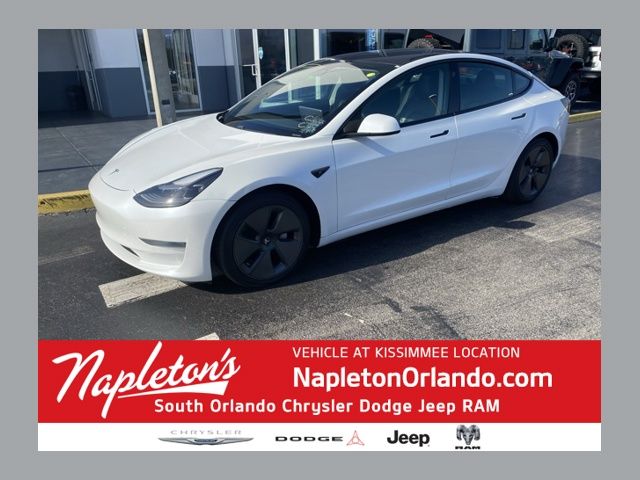 White 2021 Tesla Model 3 Standard Range Plus RWD Sedan Rear-Wheel Drive 1-Speed Automatic