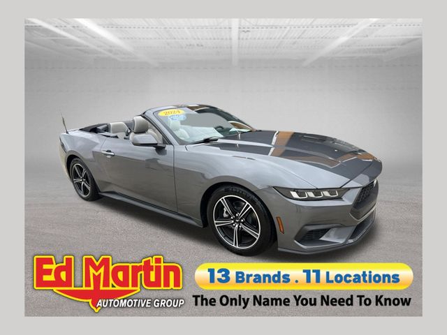 Dark Matter Gray Metallic 2024 Ford Mustang Convertible Rear-Wheel Drive Automatic