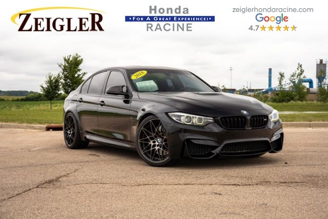Black Sapphire Metallic 2018 BMW M3 Sedan Rear-Wheel Drive 6-Speed Manual