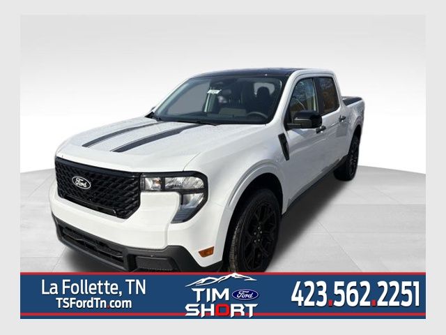 Oxford White 2025 Ford Maverick XLT SuperCrew AWD Pickup Truck All-Wheel Drive 8-Speed Automatic
