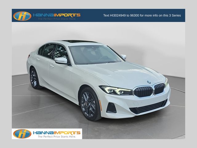Mineral White Metallic 2025 BMW 3 Series Sedan Rear-Wheel Drive 8-Speed Automatic