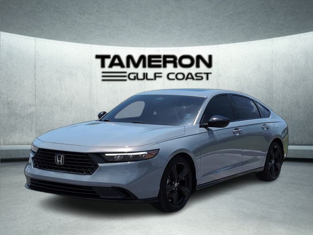 Pearl 2024 Honda Accord Hybrid Sedan Front-Wheel Drive Continuously Variable Transmission