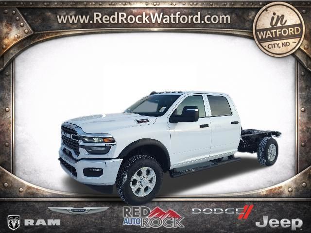 Bright White Clearcoat 2026 RAM 3500 Chassis Tradesman Crew Cab LB 4WD Pickup Truck Four-Wheel Drive 8-Speed Automatic