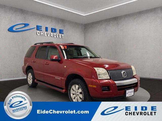 Vivid Red Clearcoat Metallic 2007 Mercury Mountaineer SUV / Crossover All-Wheel Drive 5-Speed Automatic Overdrive