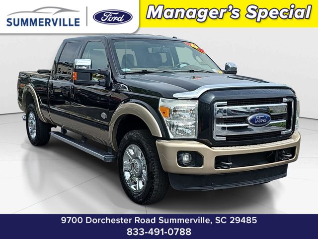 Tuxedo Black Metallic 2013 Ford F-250 Super Duty King Ranch Crew Cab 4WD Pickup Truck Four-Wheel Drive 6-Speed Automatic Overdrive