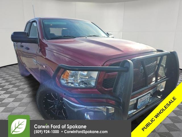 Deep Cherry Red Crystal Pearlcoat 2015 RAM 1500 Outdoorsman Quad Cab 4WD Pickup Truck Four-Wheel Drive 8-Speed Automatic