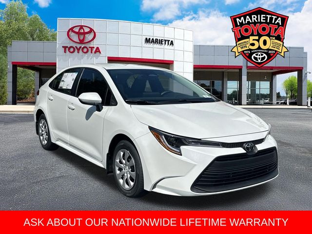 White (Wind Chill Pearl) 2026 Toyota Corolla Sedan Front-Wheel Drive Continuously Variable Transmission