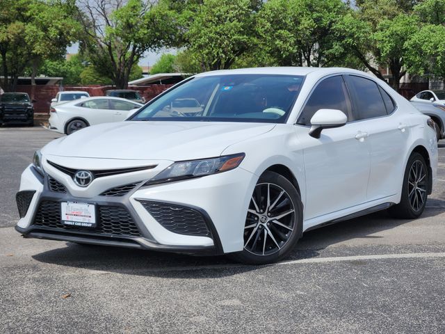 Super White 2021 Toyota Camry SE FWD Sedan Front-Wheel Drive 8-Speed Automatic