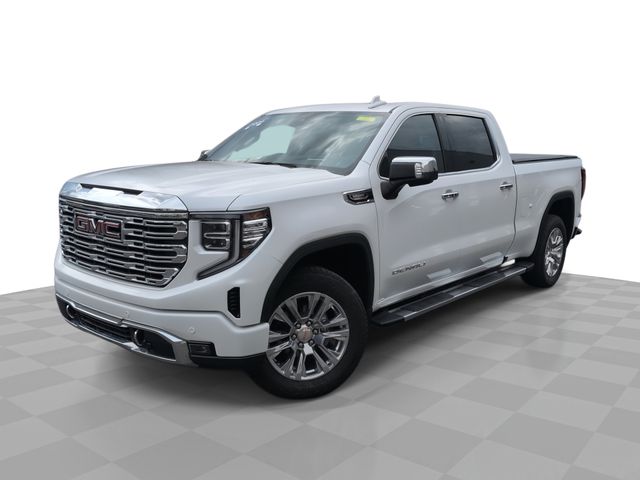 White Frost Tricoat 2024 GMC Sierra 1500 Denali Crew Cab 4WD Pickup Truck Four-Wheel Drive Automatic