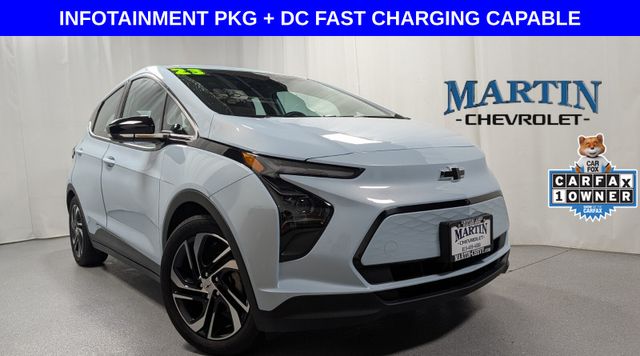 Tide Metallic (Ice Blue) 2023 Chevrolet Bolt EV 2LT FWD Hatchback Front-Wheel Drive 1-Speed Automatic