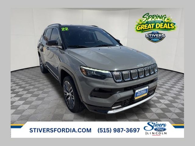 Sting-Gray Clearcoat 2022 Jeep Compass Limited 4WD SUV / Crossover Four-Wheel Drive 9-Speed Automatic