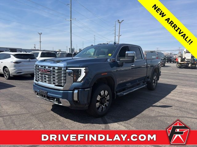 Blue 2026 GMC Sierra 2500HD Denali Crew Cab 4WD Pickup Truck Four-Wheel Drive Automatic