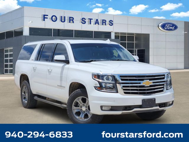 Summit White 2019 Chevrolet Suburban 1500 LT 4WD SUV / Crossover Four-Wheel Drive 6-Speed Automatic Overdrive