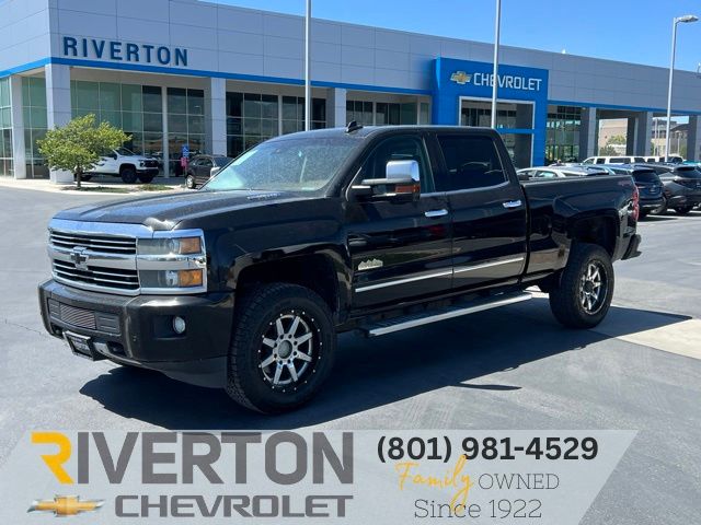Black 2015 Chevrolet Silverado 2500HD High Country Crew Cab 4WD Pickup Truck Four-Wheel Drive 6-Speed Automatic