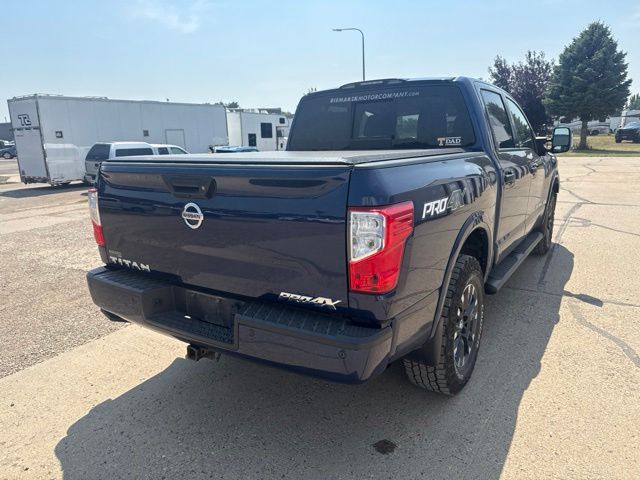 2019 Deep Blue Pearl Nissan Titan PRO-4X 4X4 Truck