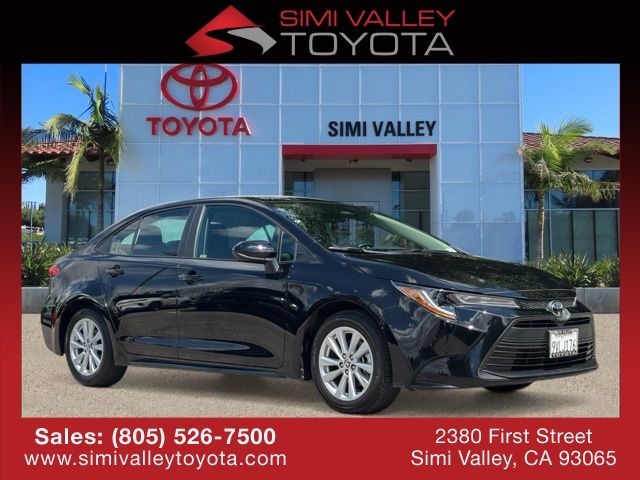 Midnight Black Metallic 2025 Toyota Corolla LE FWD Sedan Front-Wheel Drive Continuously Variable Transmission
