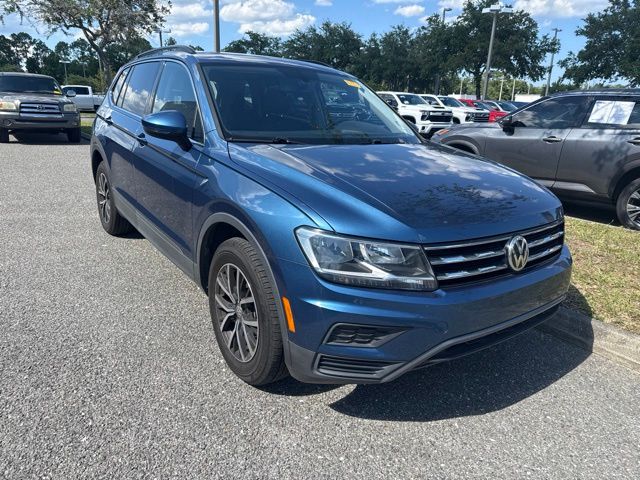 Blue Metallic 2019 Volkswagen Tiguan SUV / Crossover All-Wheel Drive 8-Speed Automatic