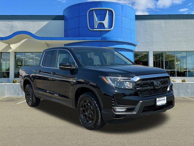 Black 2025 Honda Ridgeline RTL+ AWD Pickup Truck All-Wheel Drive 9-Speed Automatic