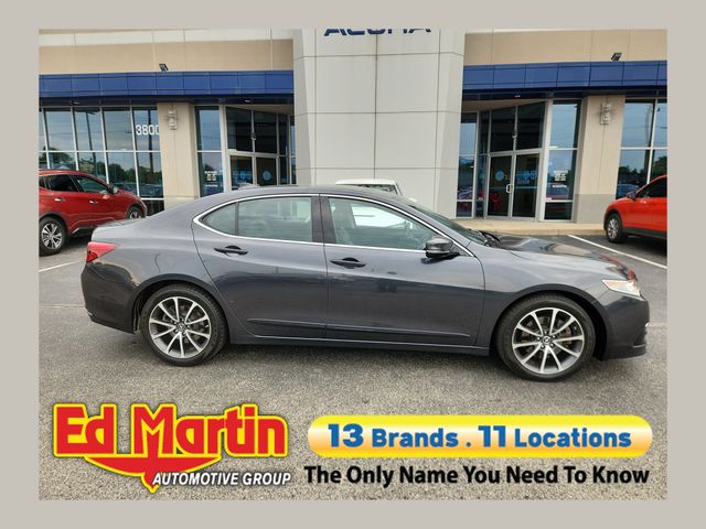 Gray (Graphite Luster Metallic) 2015 Acura TLX Sedan All-Wheel Drive 9-Speed Automatic