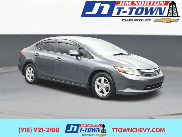 Gray 2012 Honda Civic Sedan Front-Wheel Drive 5-Speed Automatic