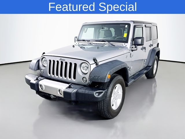 Silver 2017 Jeep Wrangler Unlimited Sport 4WD SUV / Crossover Four-Wheel Drive 5-Speed Automatic