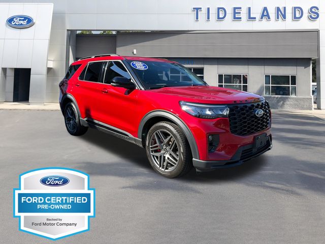 Red Metallic 2025 Ford Explorer ST AWD SUV / Crossover All-Wheel Drive Automatic