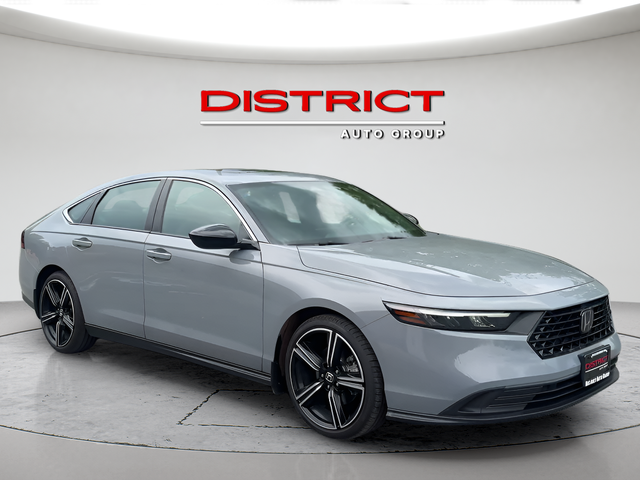 Gray 2025 Honda Accord Hybrid Sedan Front-Wheel Drive Continuously Variable Transmission