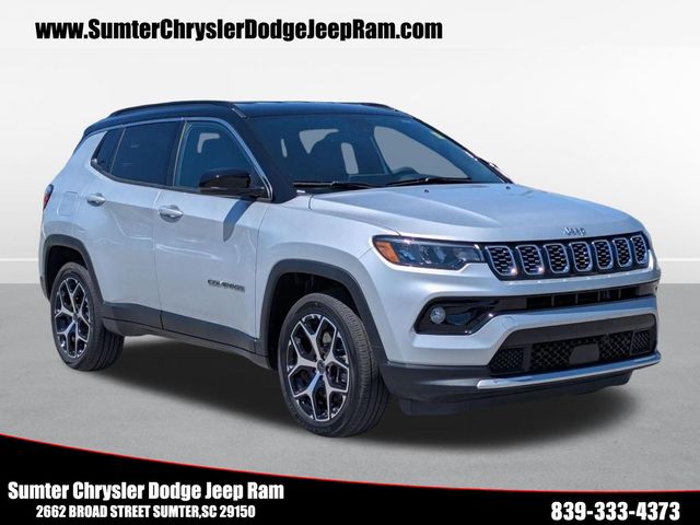 Silver Zynith Metallic Clearcoat 2025 Jeep Compass Limited 4WD SUV / Crossover Four-Wheel Drive 8-Speed Automatic