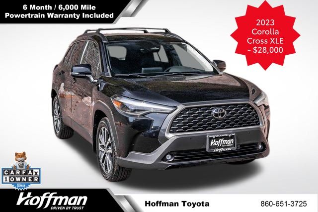 Jet Black 2023 Toyota Corolla Cross XLE AWD SUV / Crossover All-Wheel Drive Continuously Variable Transmission