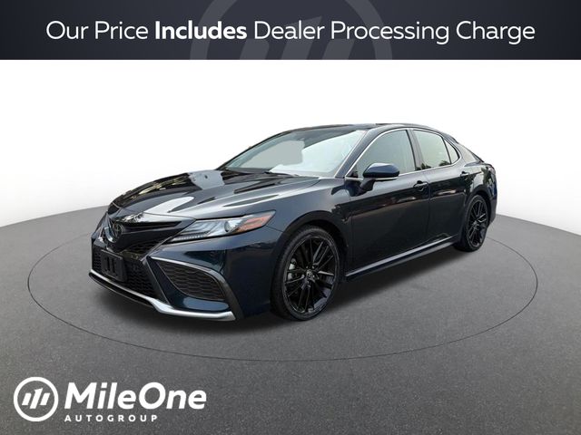 Teal (Aqua) 2021 Toyota Camry Sedan All-Wheel Drive 8-Speed Automatic