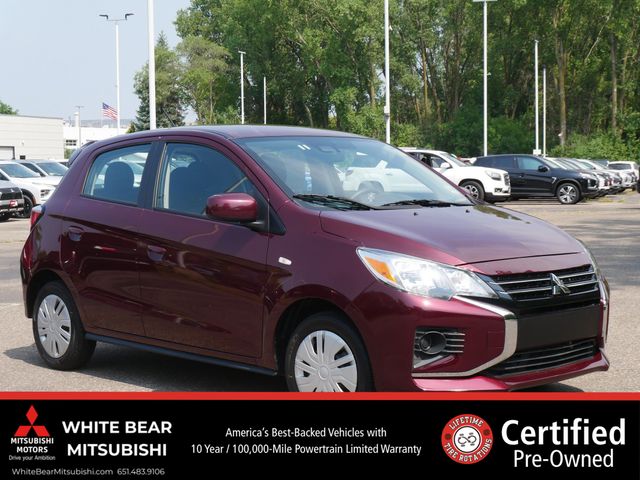 Wine Red Metallic 2024 Mitsubishi Mirage Hatchback Front-Wheel Drive Continuously Variable Transmission