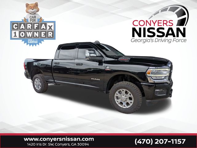 Diamond Black 2024 RAM 2500 Laramie Crew Cab 4WD Pickup Truck Four-Wheel Drive 6-Speed Automatic