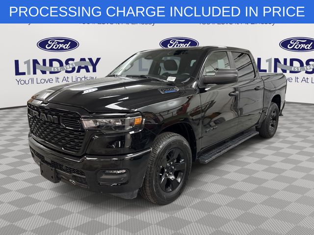 Diamond Black Crystal Pearlcoat 2025 RAM 1500 Pickup Truck Four-Wheel Drive 8-Speed Automatic